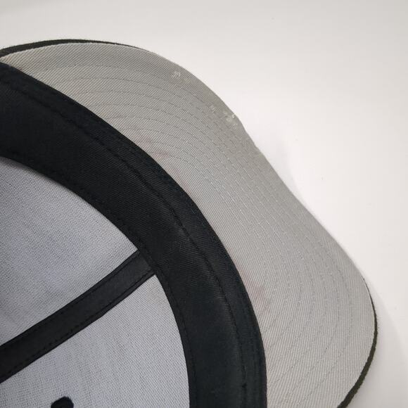 Crowns By Lids Fitted Baseball Cap Black 7 1/2 Vented Holes 6 Panel Blank Poly - Picture 8 of 9